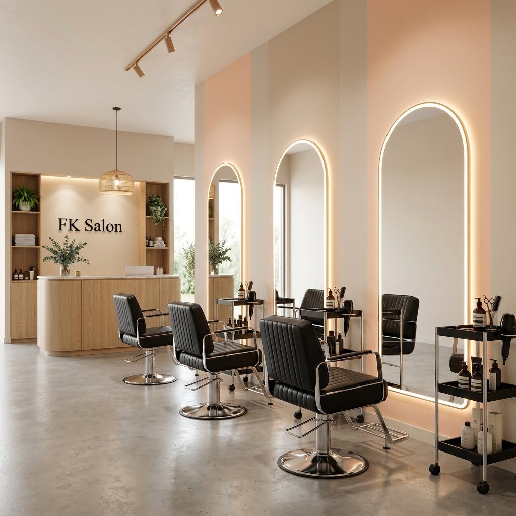 Bridal makeup room at Fazila Khan Salon